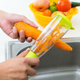 No-Mess Vegetable & Fruit Peeler with Storage Container