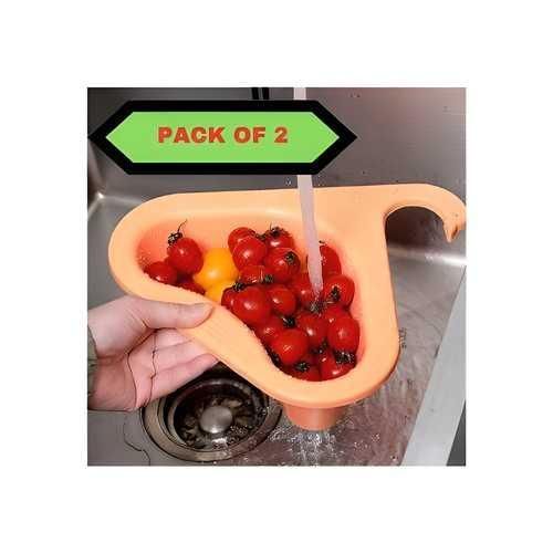 kitchen Sink Drain Strainer Basket -Plastic Corner Design (pack of 2)
